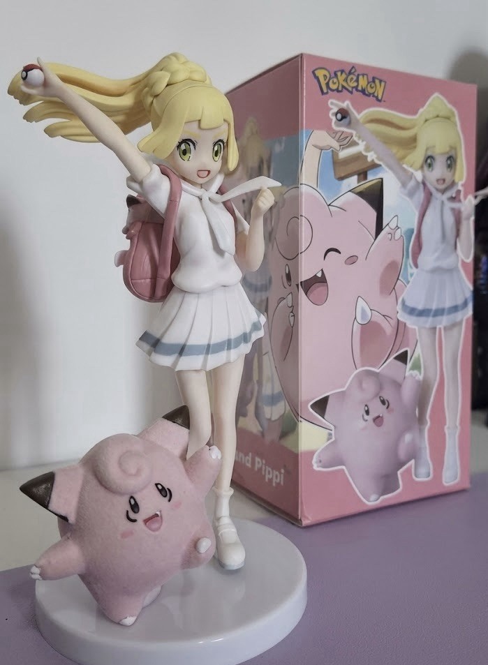 Pokemon Lillie & Clefairy 19cm Anime Figure PVC Statue Action Toy Boxed Model