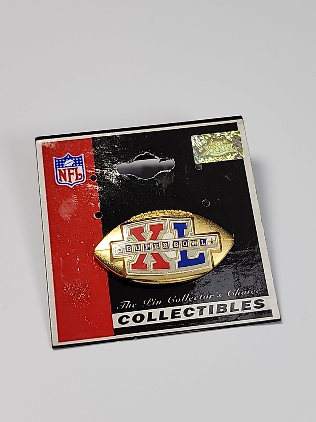 Super Bowl XL Souvenir Pin 2006 NFL Steelers 24 vs Seahawks by Peter David