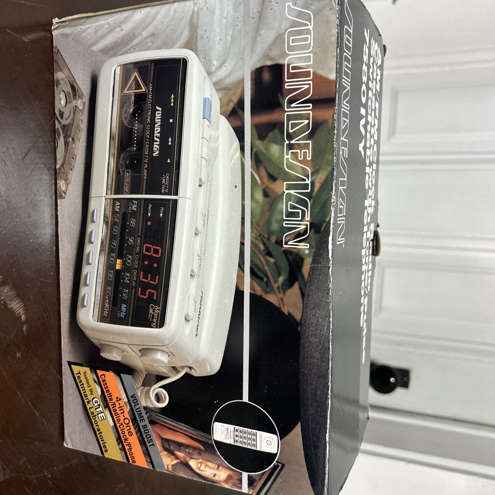 Vintage Soundesign 7580IVY Clock Radio Cassette Player + Phone TESTED WORKS Vintage Soundesign 7580IVY Clock Radio Cassette Player + Phone TESTED WORKS