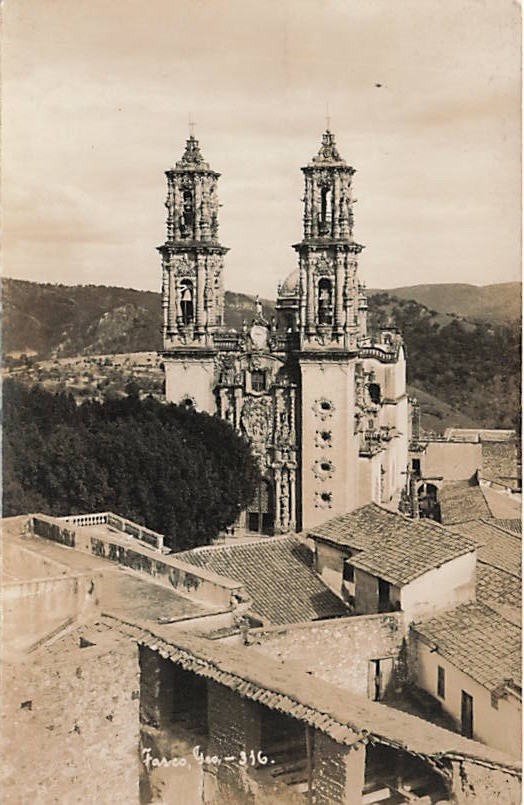 Postcard Mexico: RPPC Santa Prisca Church, Taxco, Guerrero Postcard Mexico: RPPC Santa Prisca Church, Taxco, Guerrero