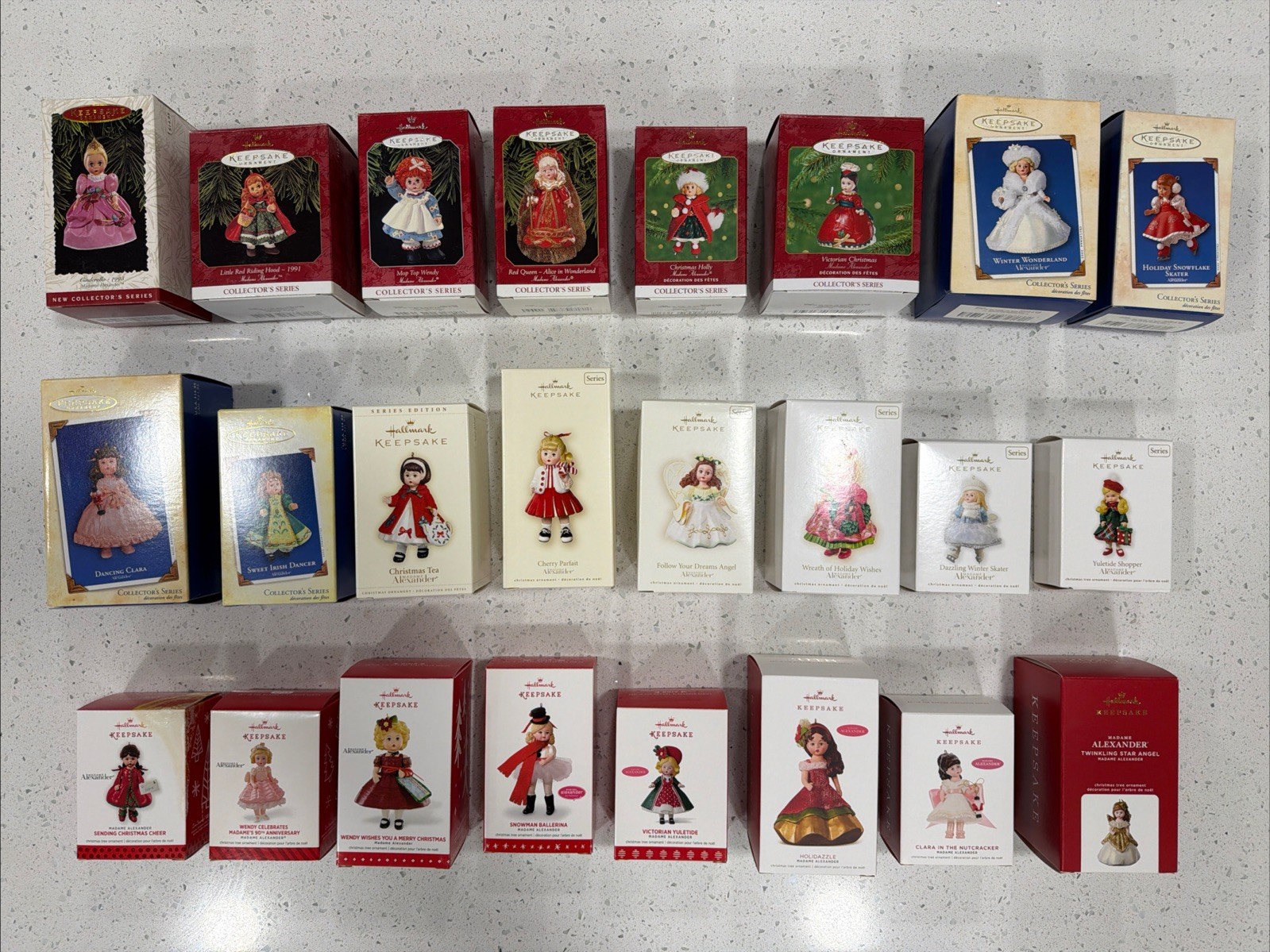 Hallmark Keepsake Madame Alexander Series Lot Of 24 Ornaments 1996-2020