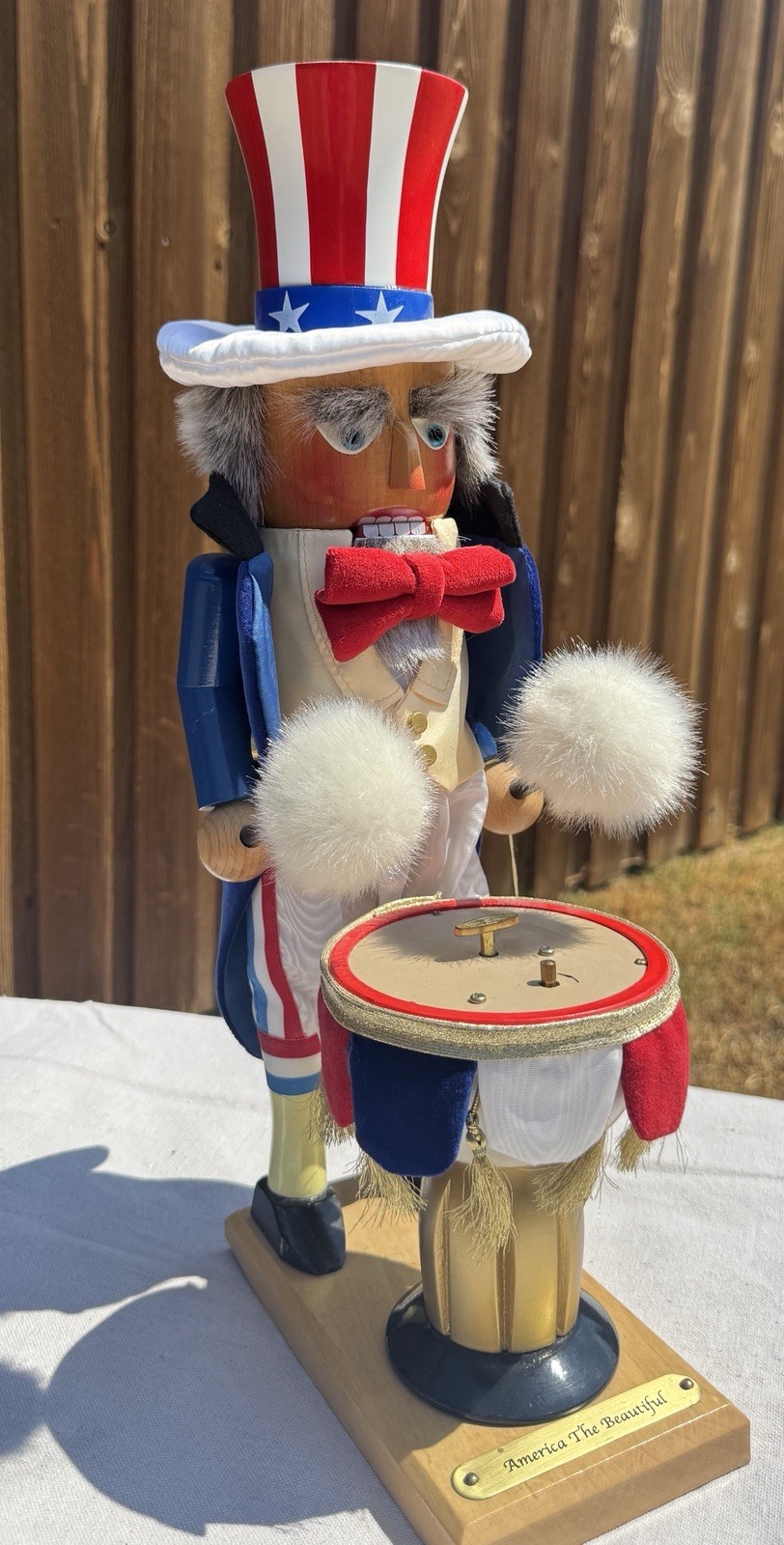 Steinbach America The Beautiful Uncle Sam Musical Nutcracker 18” Germany LE