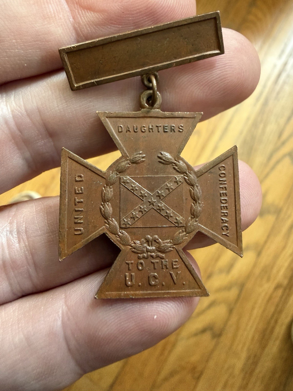 United Daughters of the Confederacy UCV Southern Cross of Honor Civil War Medal