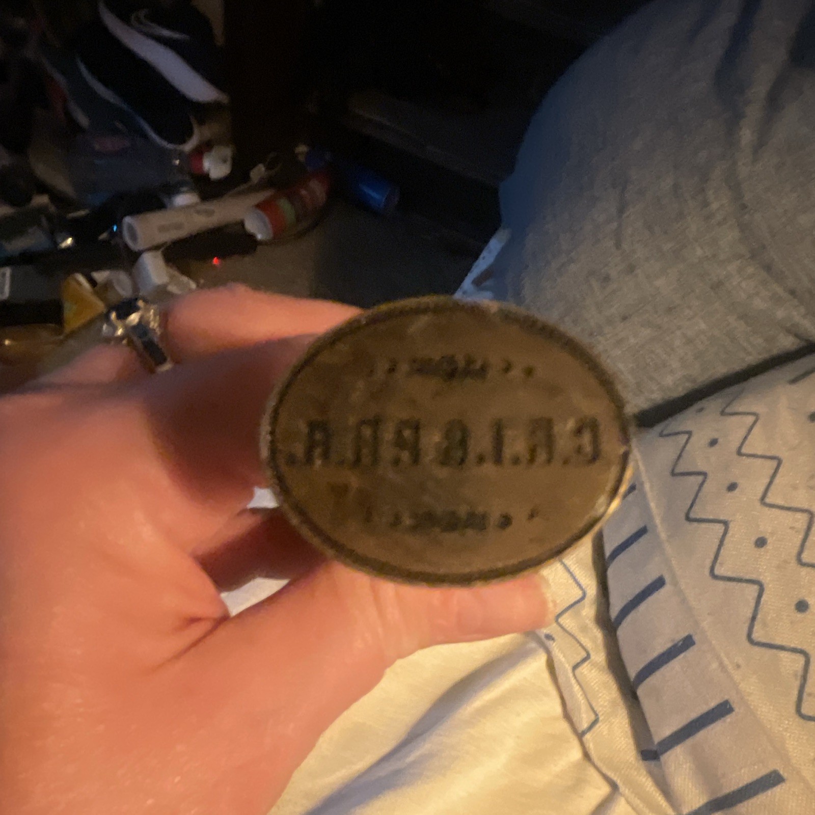 Chicago Rock Island & Pacific Railway Railroad Agent Wax Seal Stamp 