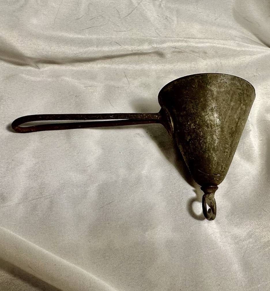 CLAD'S DISHER Antique Conical Ice Cream Scoop With Turn Key Top 1900s Scooper CLAD'S DISHER Antique Conical Ice Cream Scoop With Turn Key Top 1900s Scooper