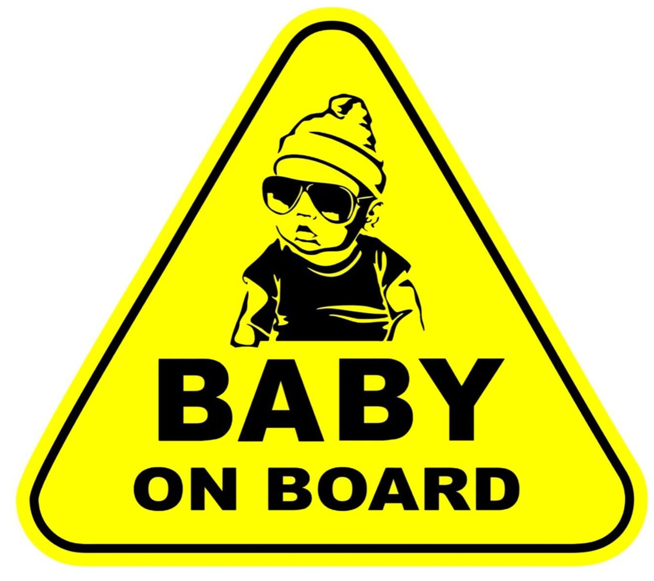 Baby on Board Quote Die-cut MAGNET