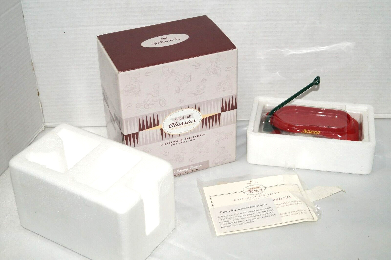 Hallmark Kiddie Car Classics 1937 Scamp Wagon Sidewalk Cruiser New in Box w COA