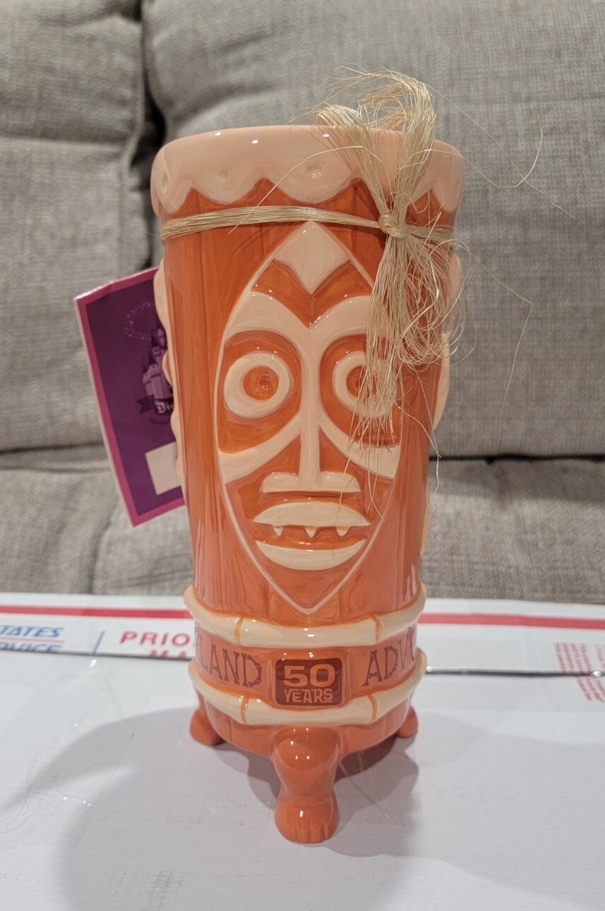 Rare 2005 Disneyland 50th Signed SHAG Adventureland Tiki Mug LE 500 Trader Sam's
