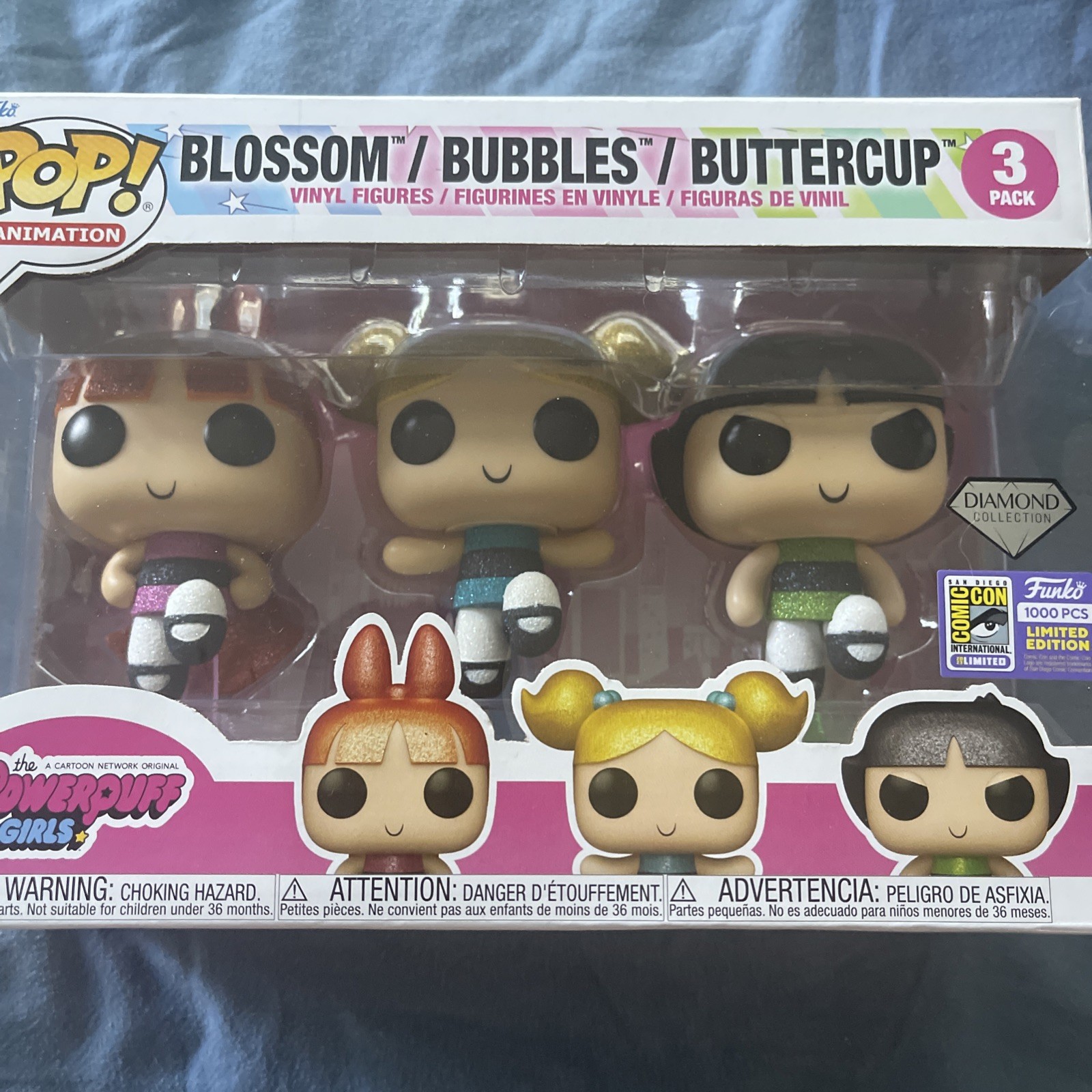 Powerpuff Girls Funko 2023 SDCC Exclusive Diamond LE 1000
