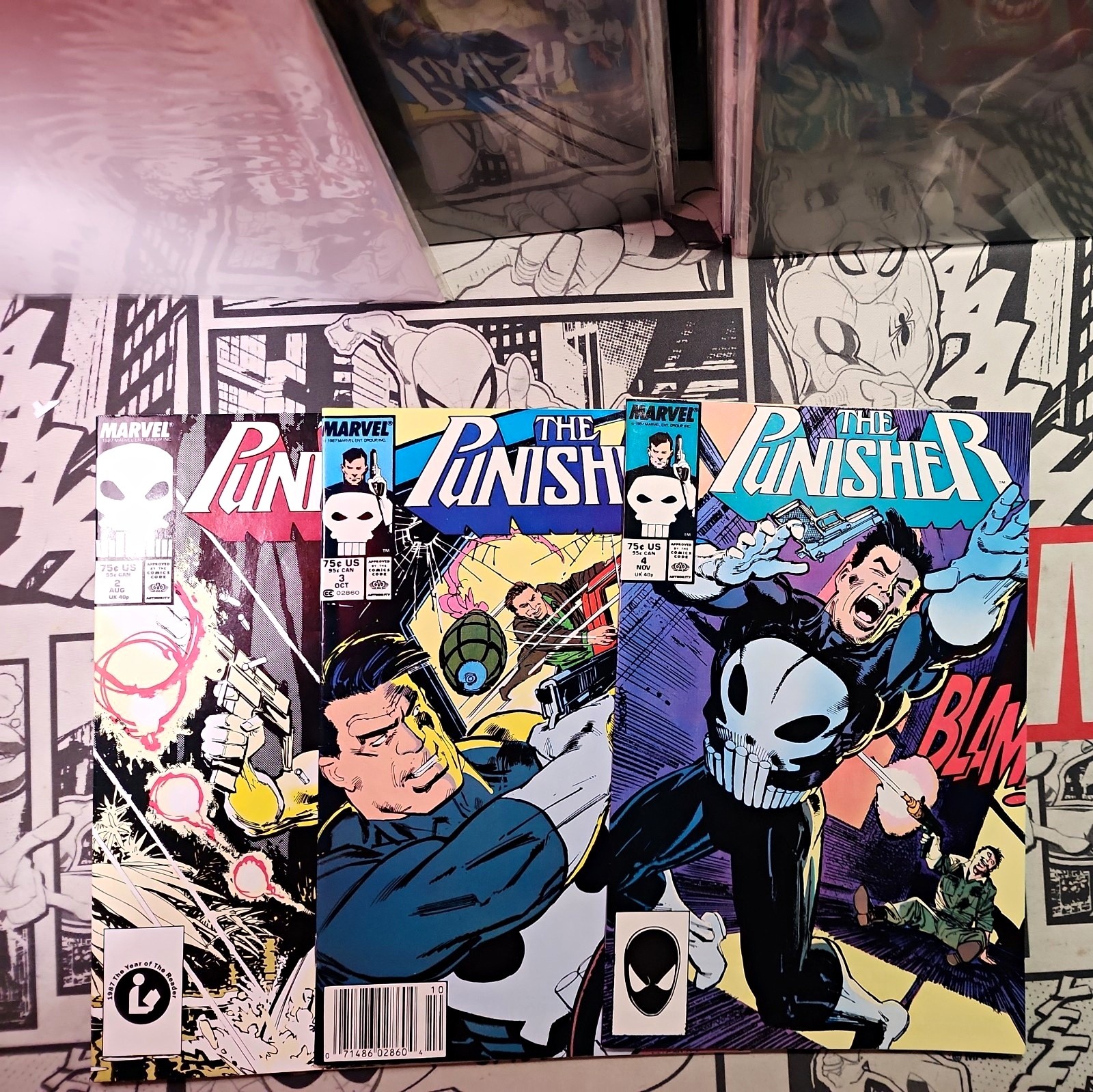 The Punisher  3 book lot #2,3,4 ~ Marvel Comics (1987) 