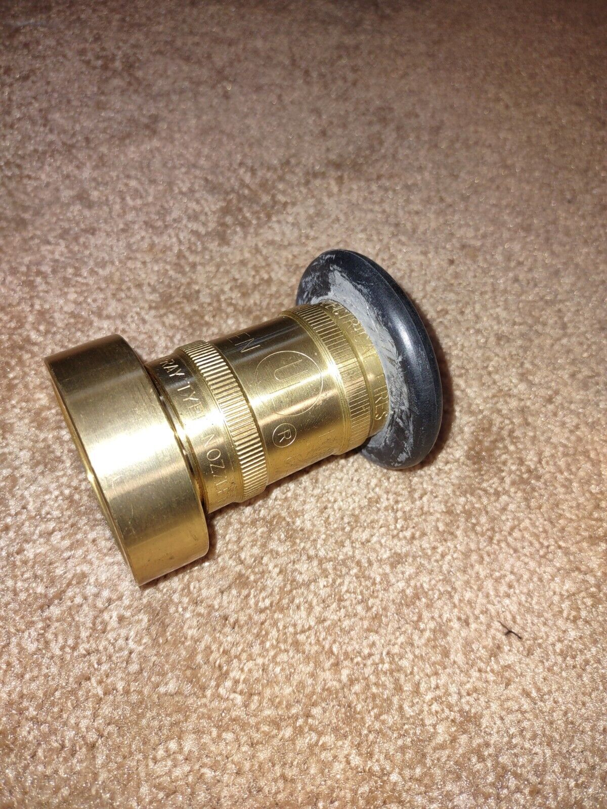 GIACOMINI BRASS NOS  A7B Adjustable Fog Nozzle With Bumper 1- 1/2\