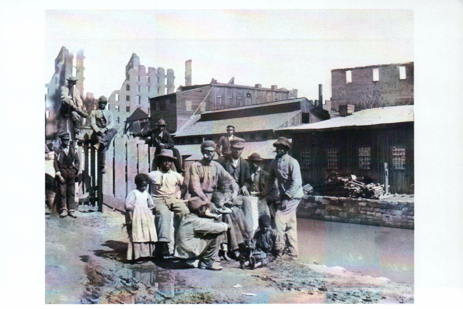 Freedmen, Former African American Slaves, VA -- Black History Civil War Postcard