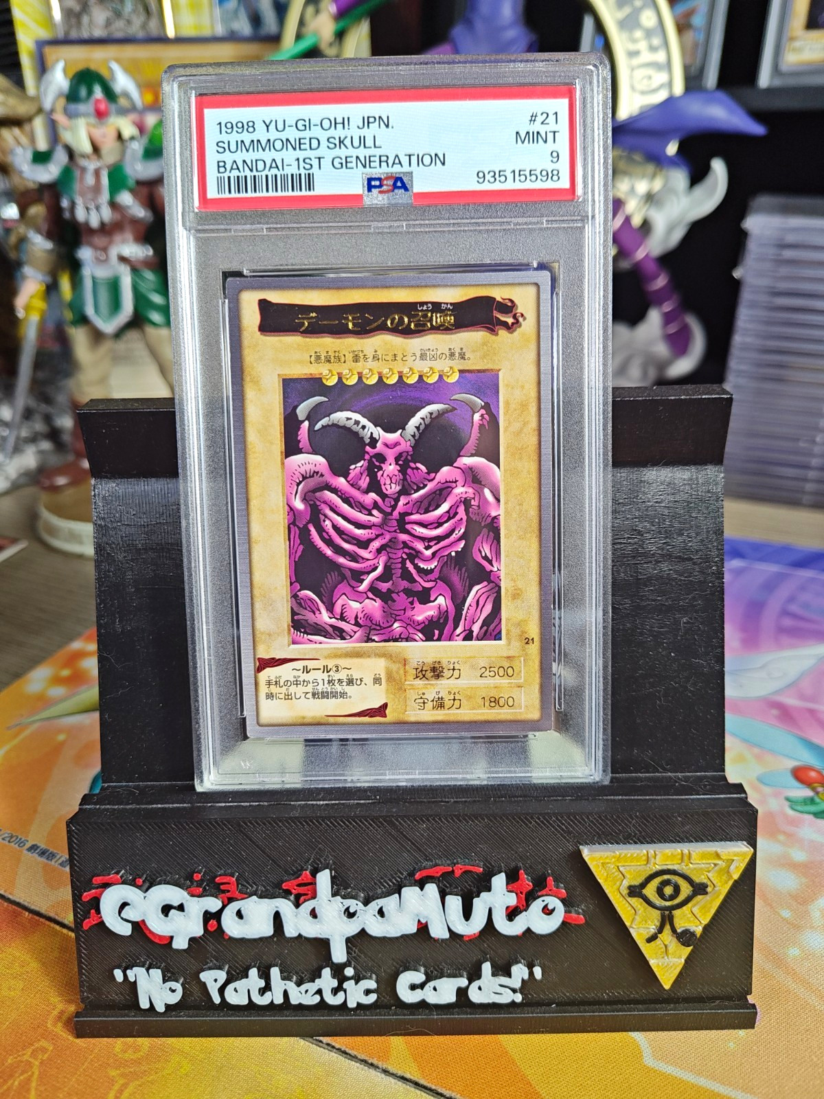 Bandai 1998 Yu-Gi-Oh Summoned Skull JP Bandai 1st Gen #21 PSA Mint 9