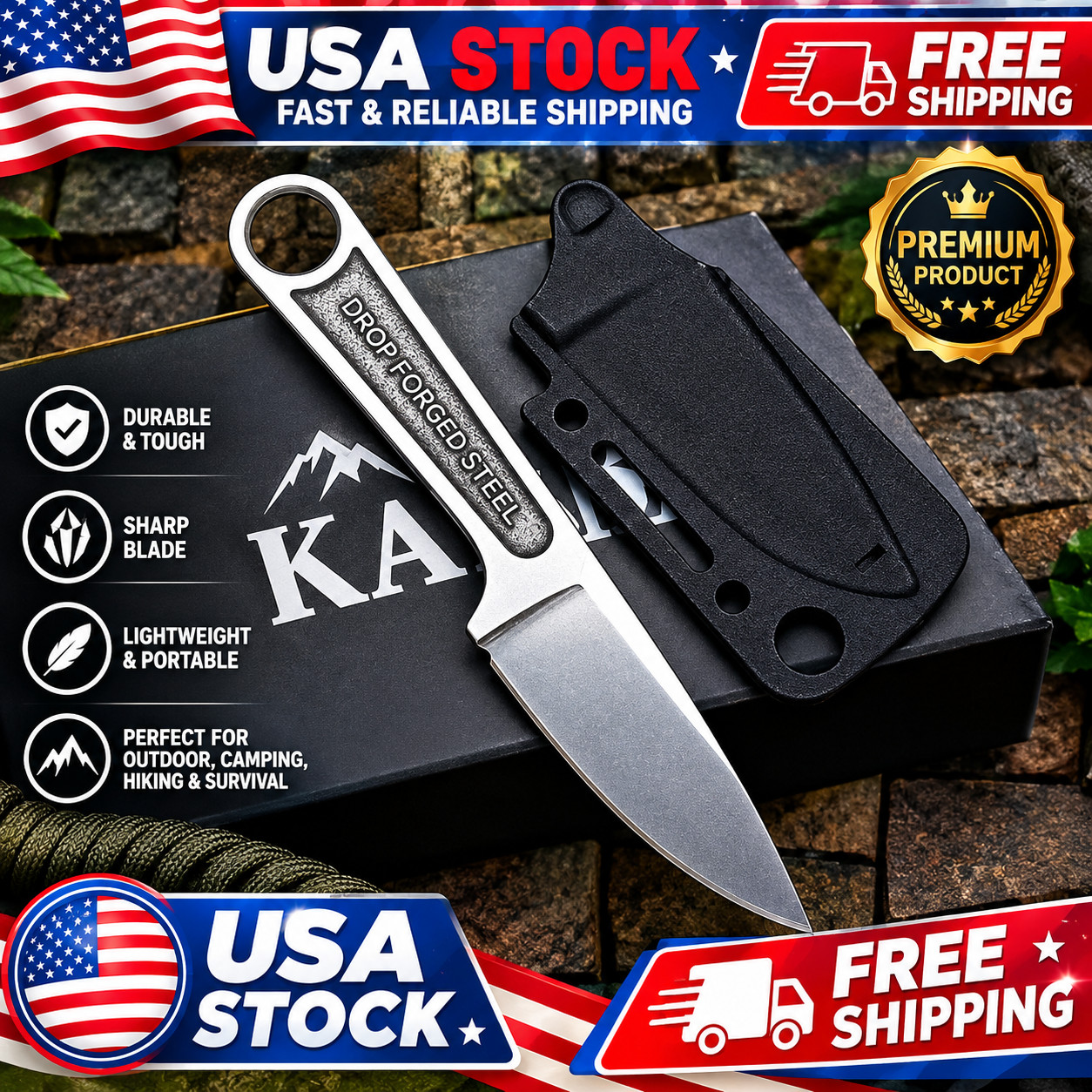 Ka-Bar Wrench Fixed Knife 3\