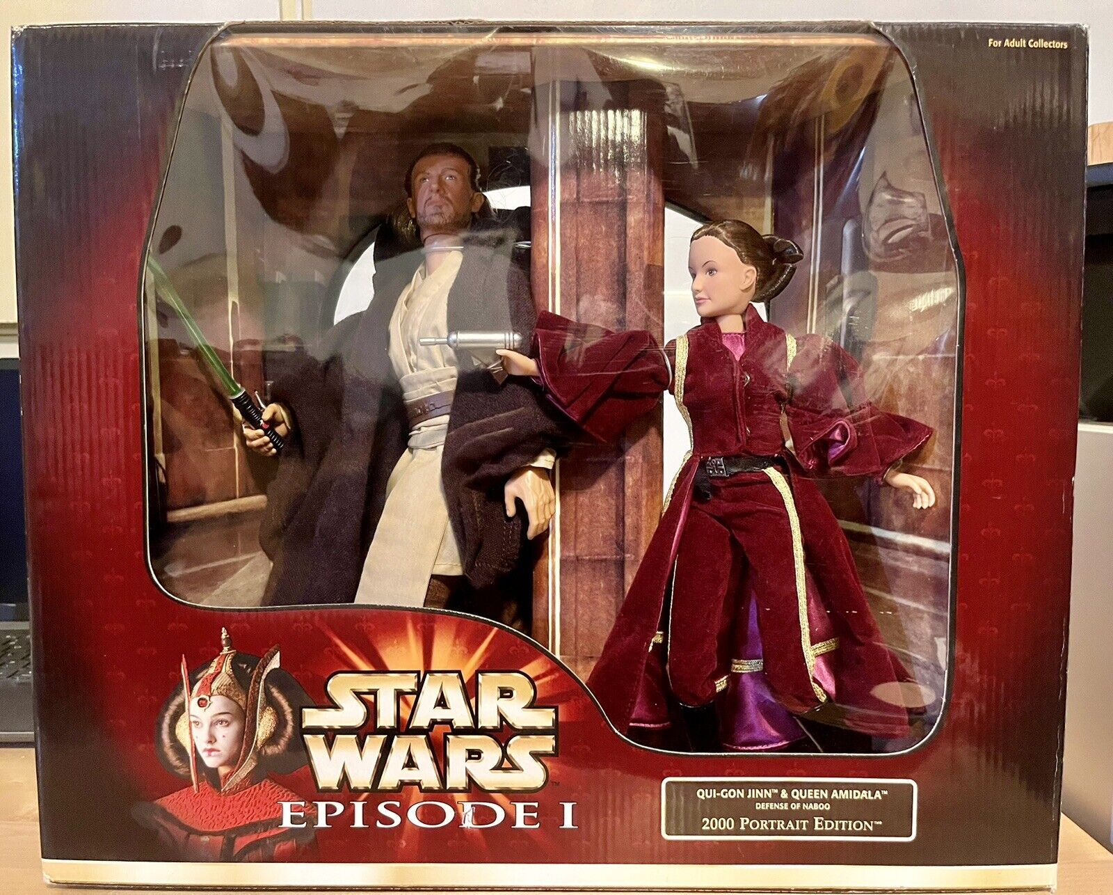 Star Wars Episode 1 Qui-Gon Jinn & Queen Amidala 2000 Portrait Edition Dolls