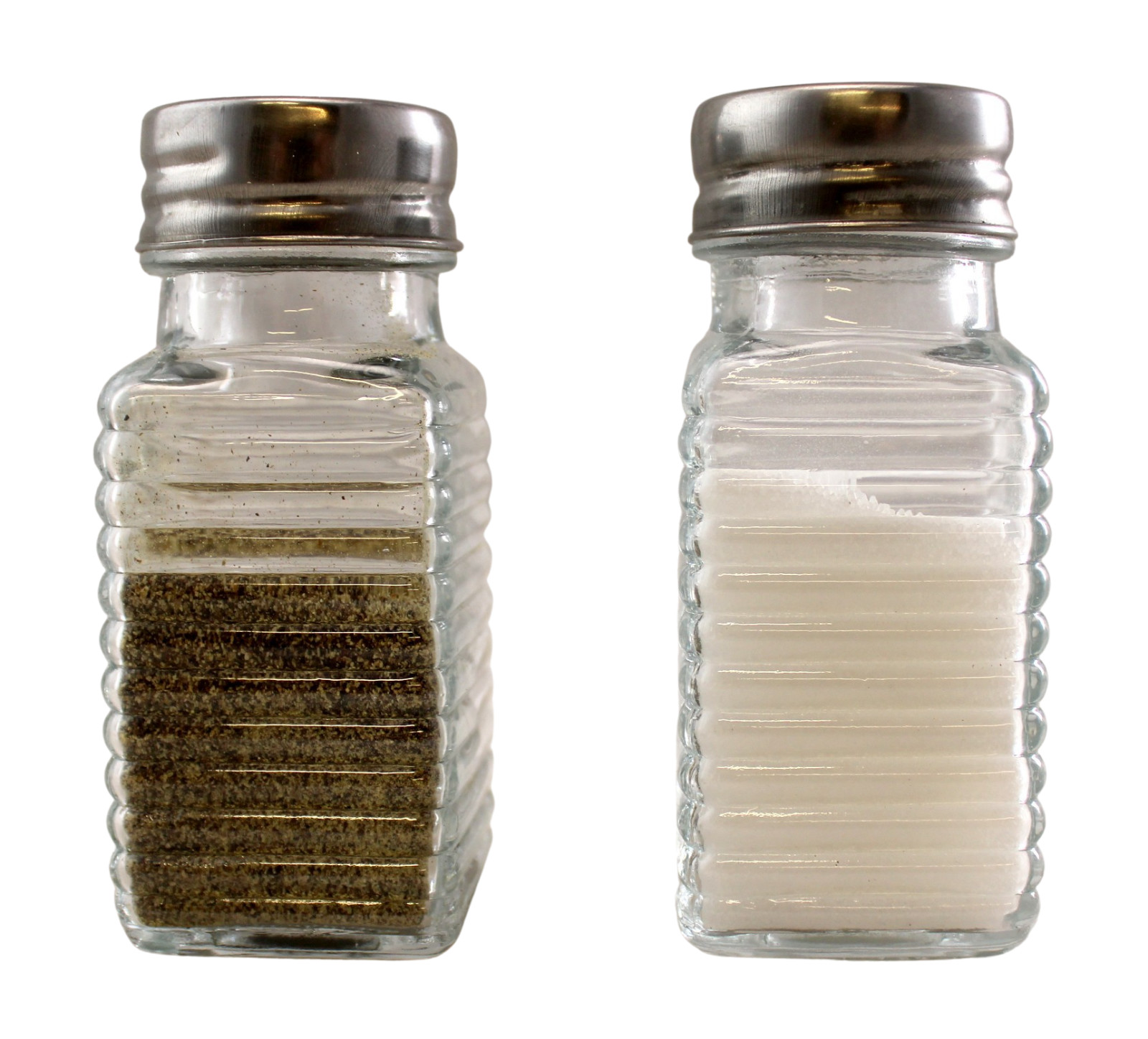 Salt and Pepper Shaker Set Clear Glass Classic Kitchen Design 