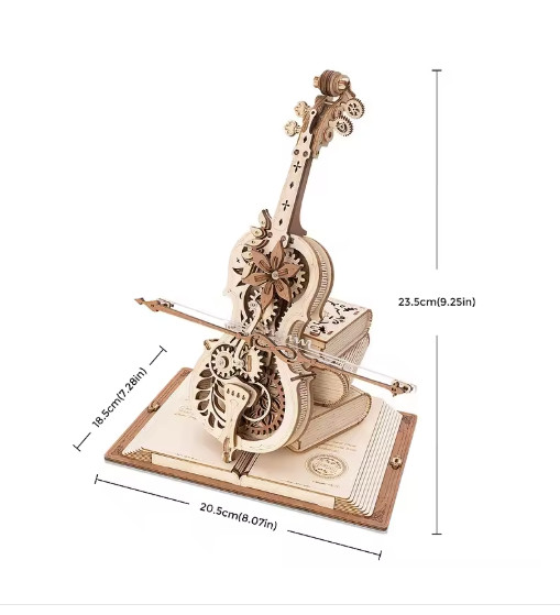 Rolife Sunset Carnival Ferris Wheel 3D Wooden Music Box with Light