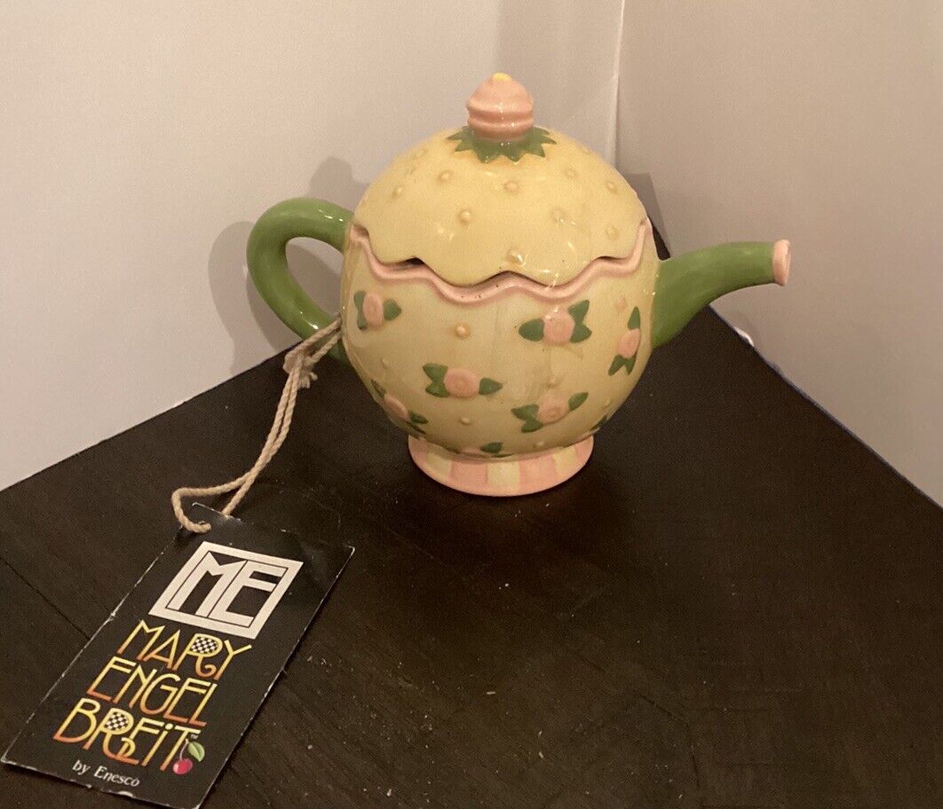 NWT Mary Engelbreit Vintage June Mini Teapot NOS