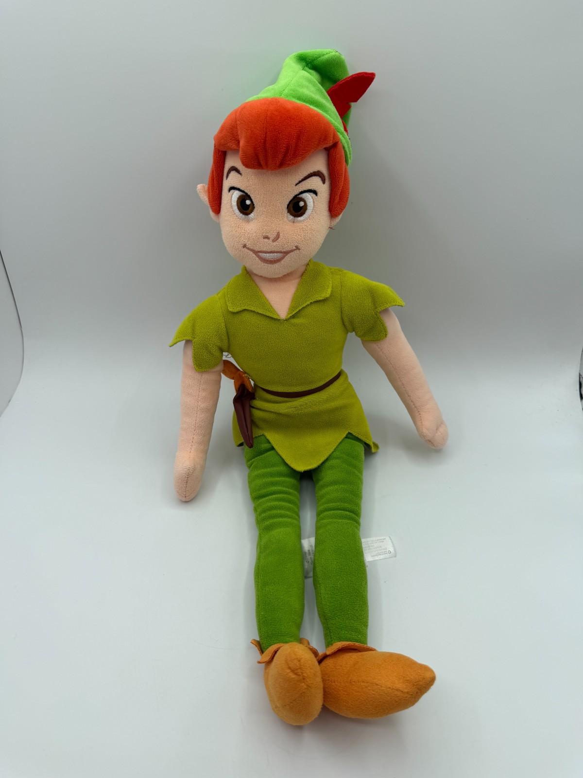 Disney Peter Pan Neverland Collectible Green Soft Plush Stuffed Doll Toy 21\