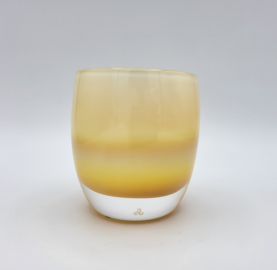 Glassybaby Awesome Ain\'t Easy Candle Votive Holder Multicolor Original Sticker