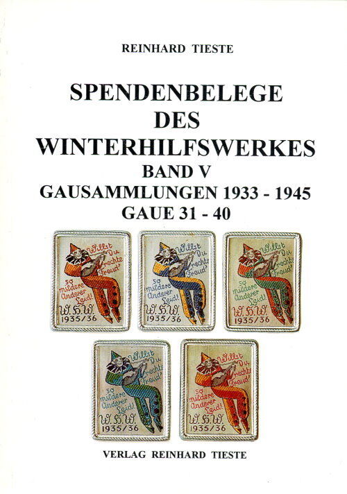 Spendenbelege des Winterhilfswerkes - Band 5 (Reinhard Tieste)