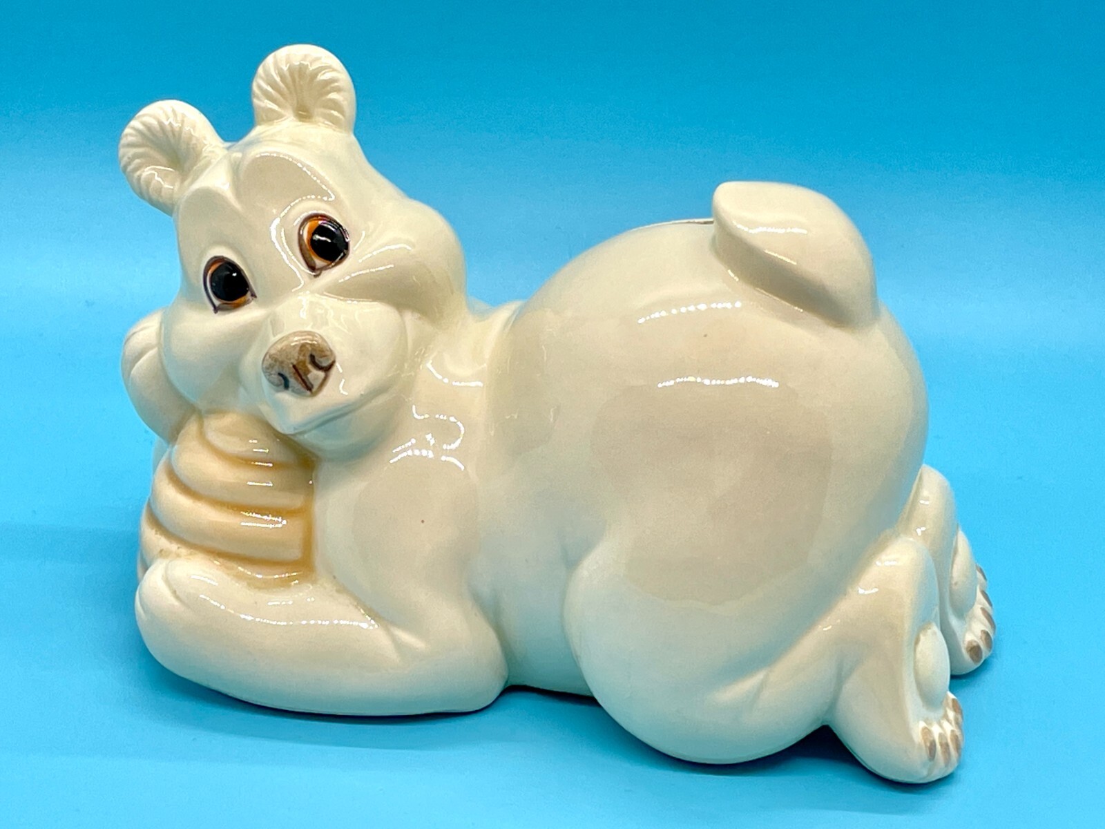 Vintage Quon Quon Japan Honey Bear Ceramic Piggy Bank