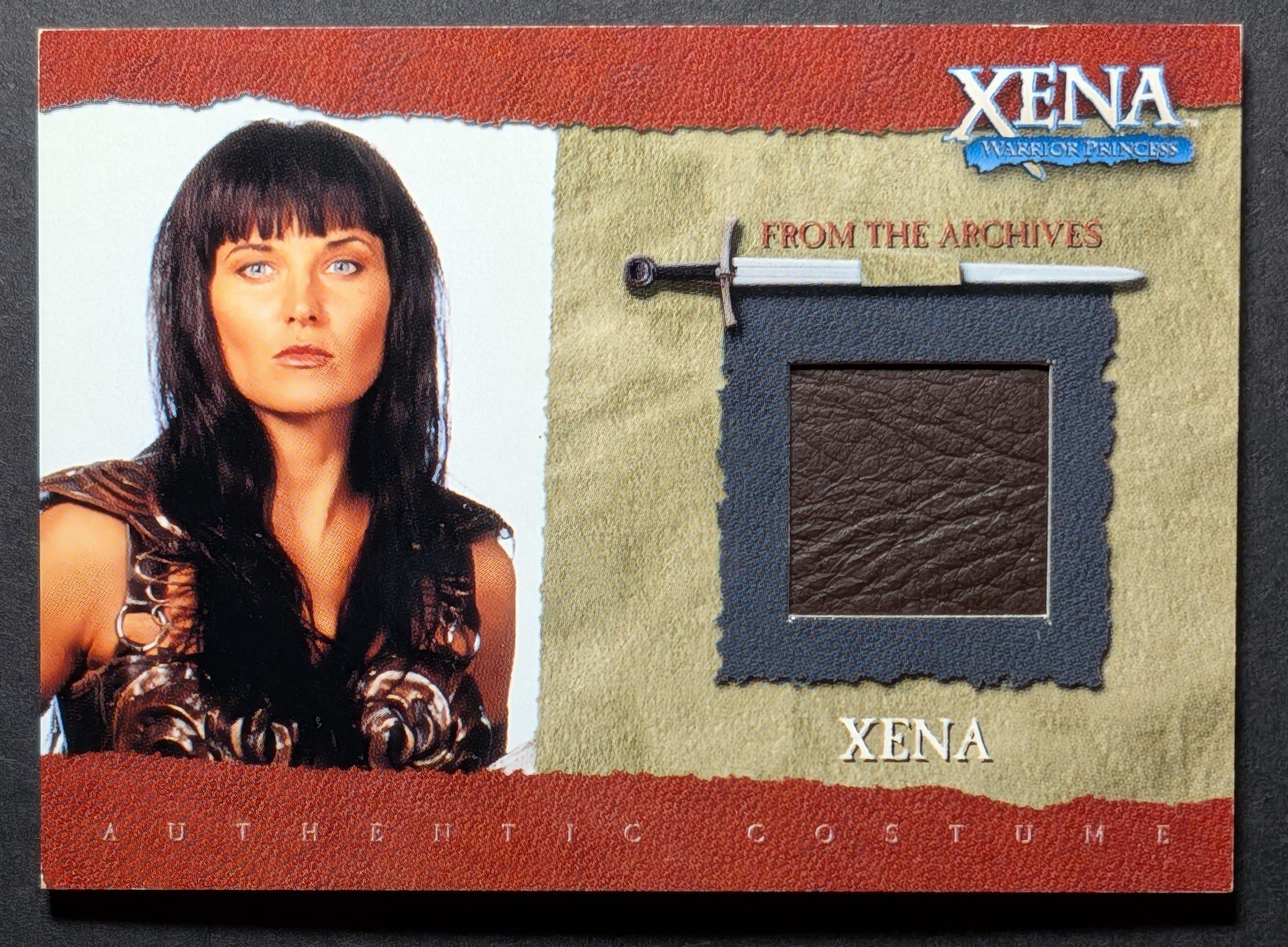 Xena Warrior Princess Lucy Lawless Authentic Worn Costume Card #R1 (NM)