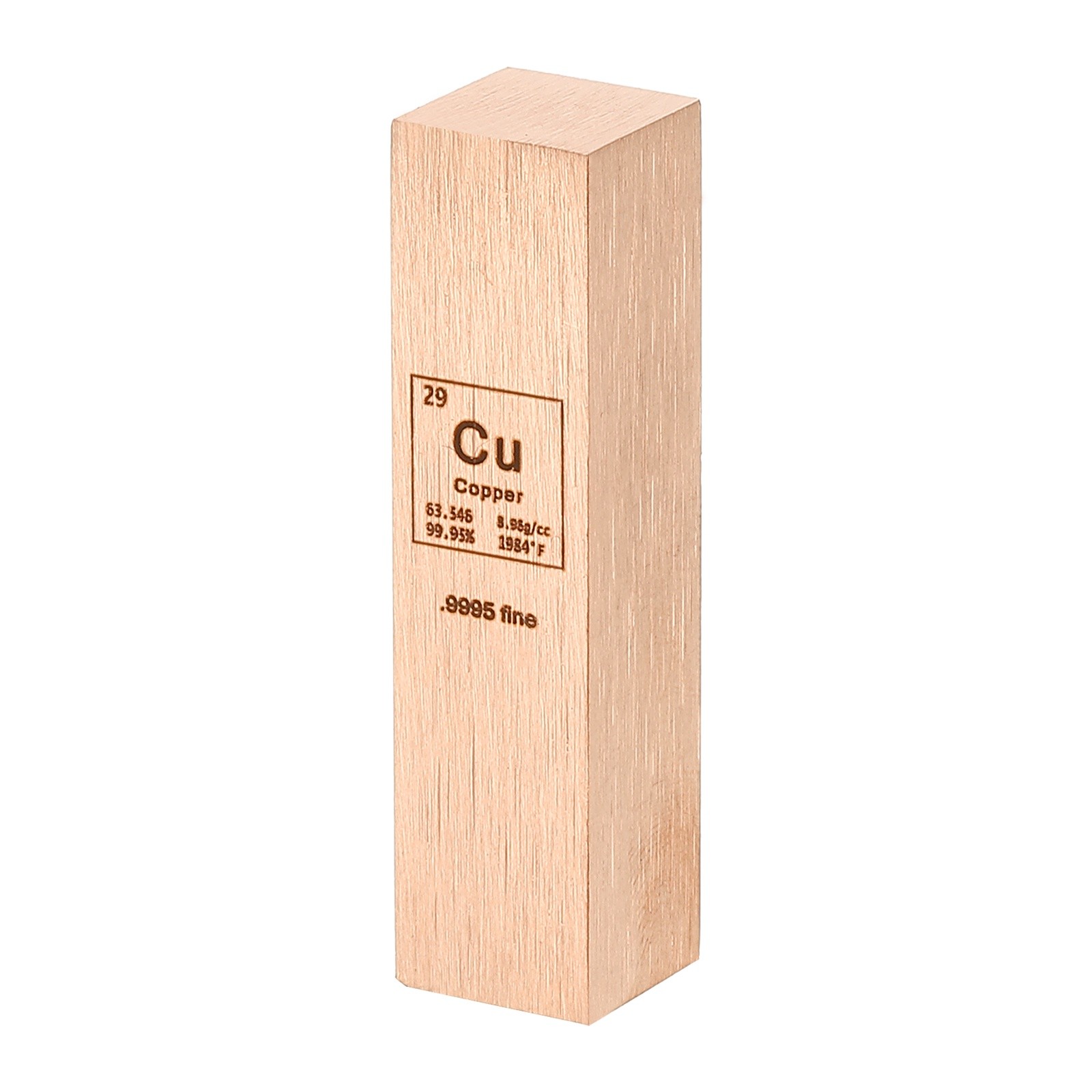 Copper Cube, 0.5x0.5x2 Copper Cube, 0.5x0.5x2