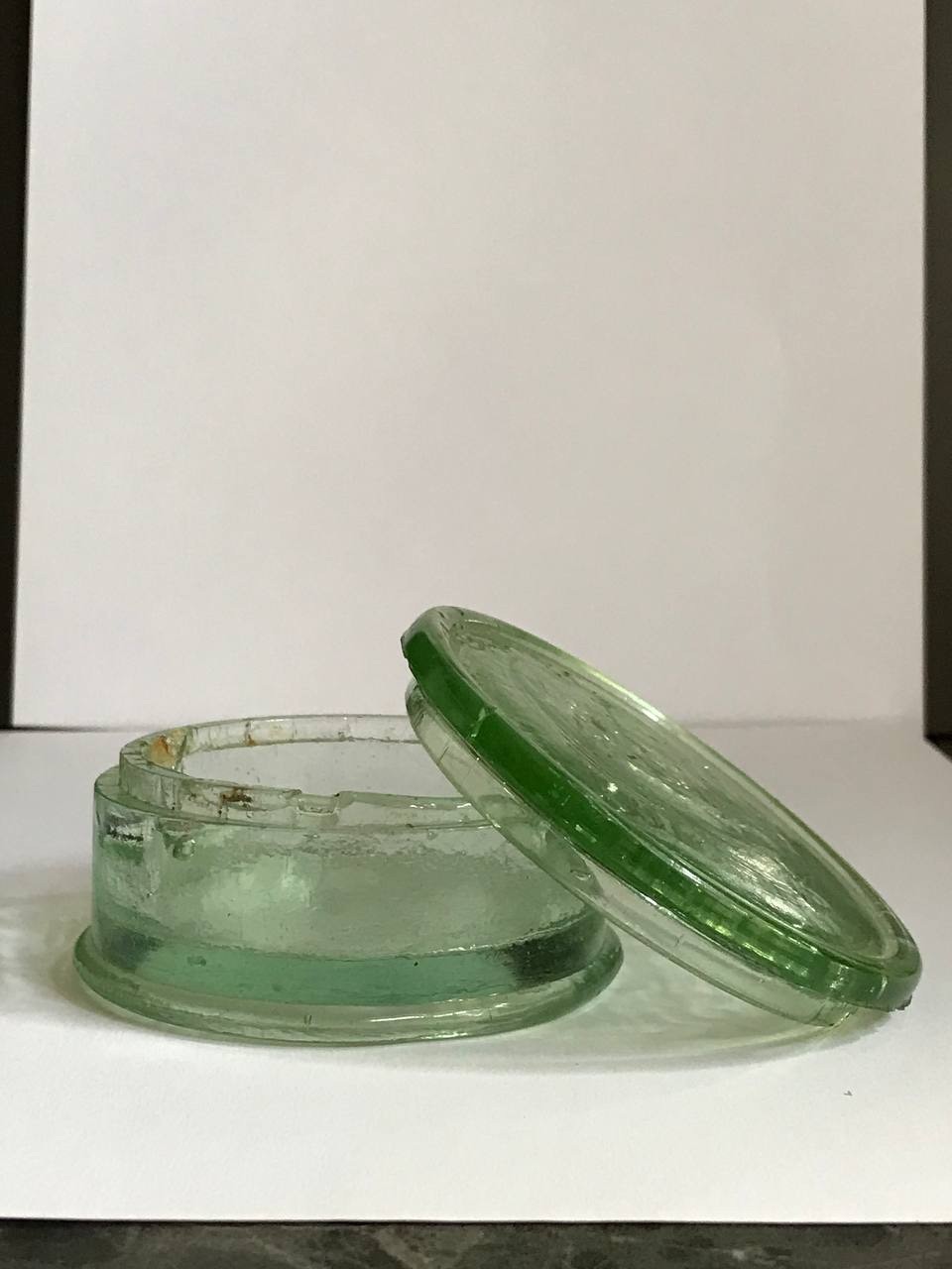 Antique Glass pharmacy Cosmetic jars Jmsha 1375 Pre-1900\'s