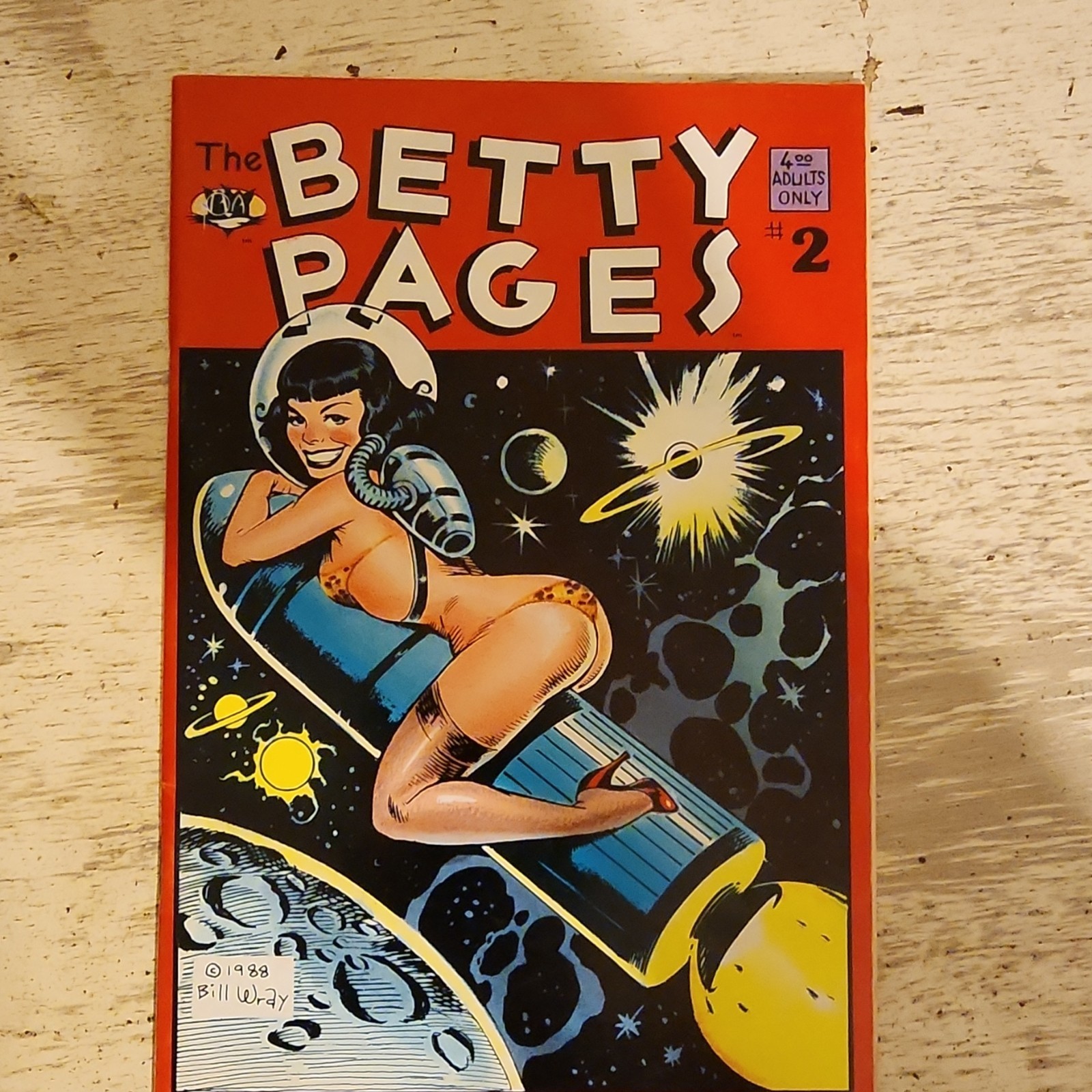 THE BETTY PAGES #2 Pure Imagination 1988 Bill Wray 1st Print VF 8.0 THE BETTY PAGES #2 Pure Imagination 1988 Bill Wray 1st Print VF 8.0