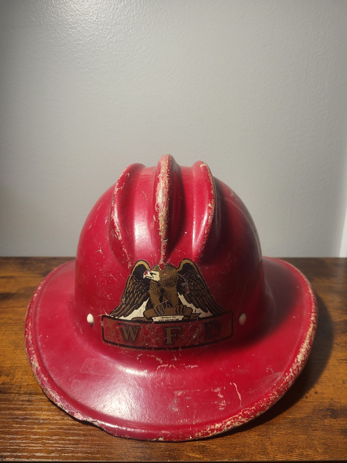 VTG Ed Bullard Red Hard Boiled Firefighting Firefighter Helmet Scott Aviation 