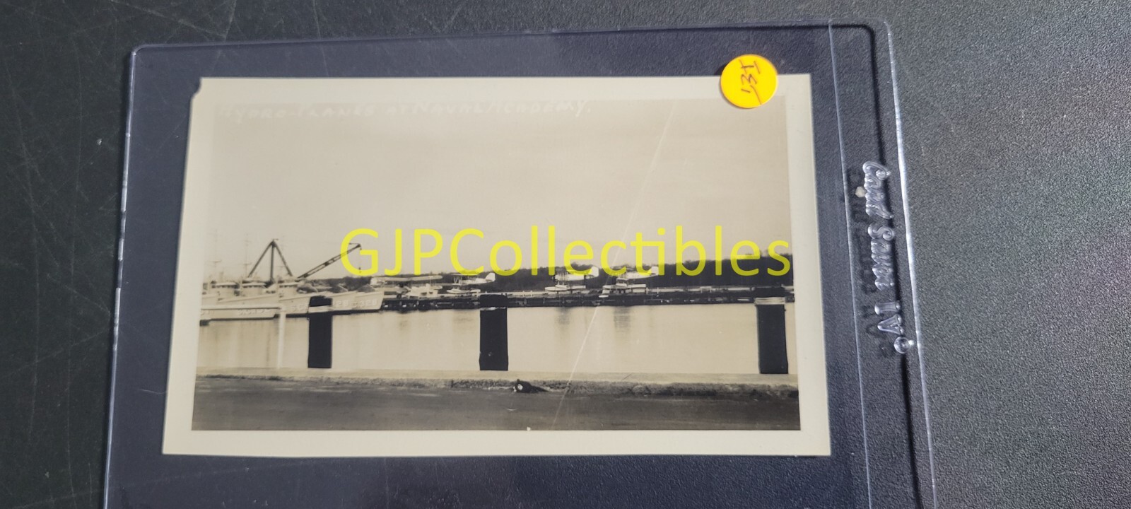 IET VINTAGE PHOTOGRAPH Spencer Lionel Adams BOATS IN THE HARBOR