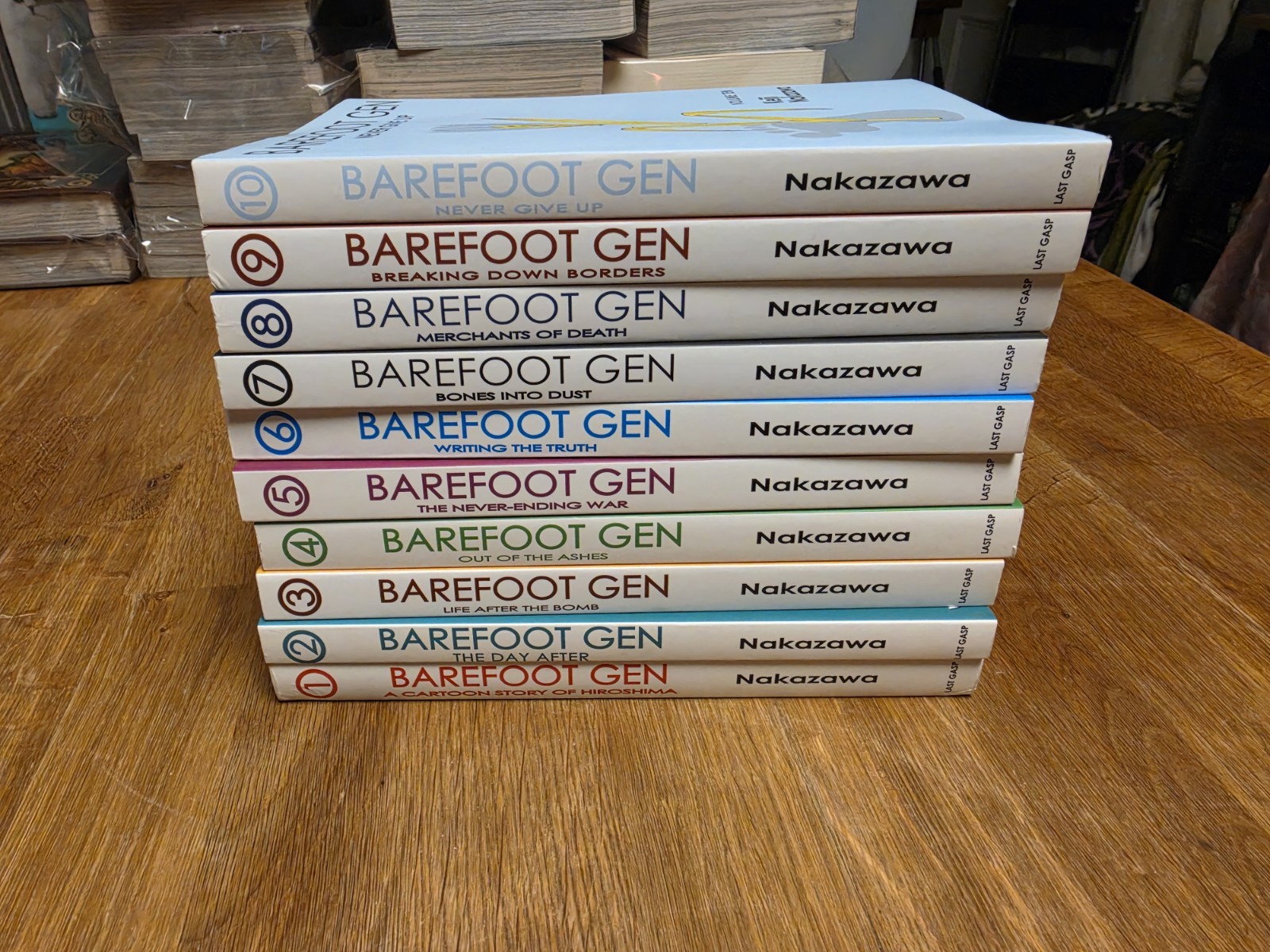 Last Gasp Manga Barefoot Gen Vol. 1 - 10 English Last Gasp Manga Barefoot Gen Vol. 1 - 10 English