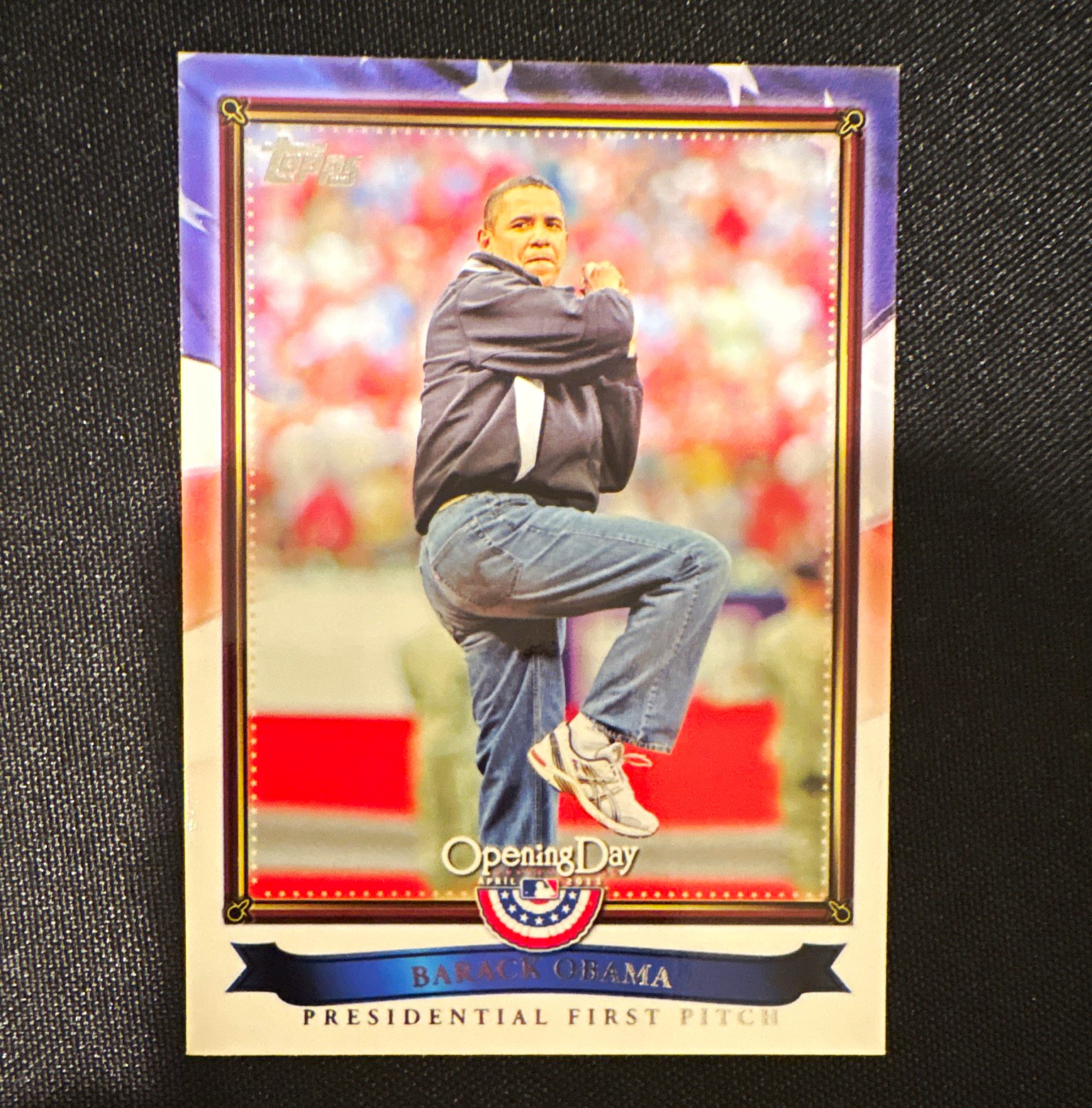 Topps Opening Day 2011 Presidential First Pitch Insert PFP-1 Barack Obama
