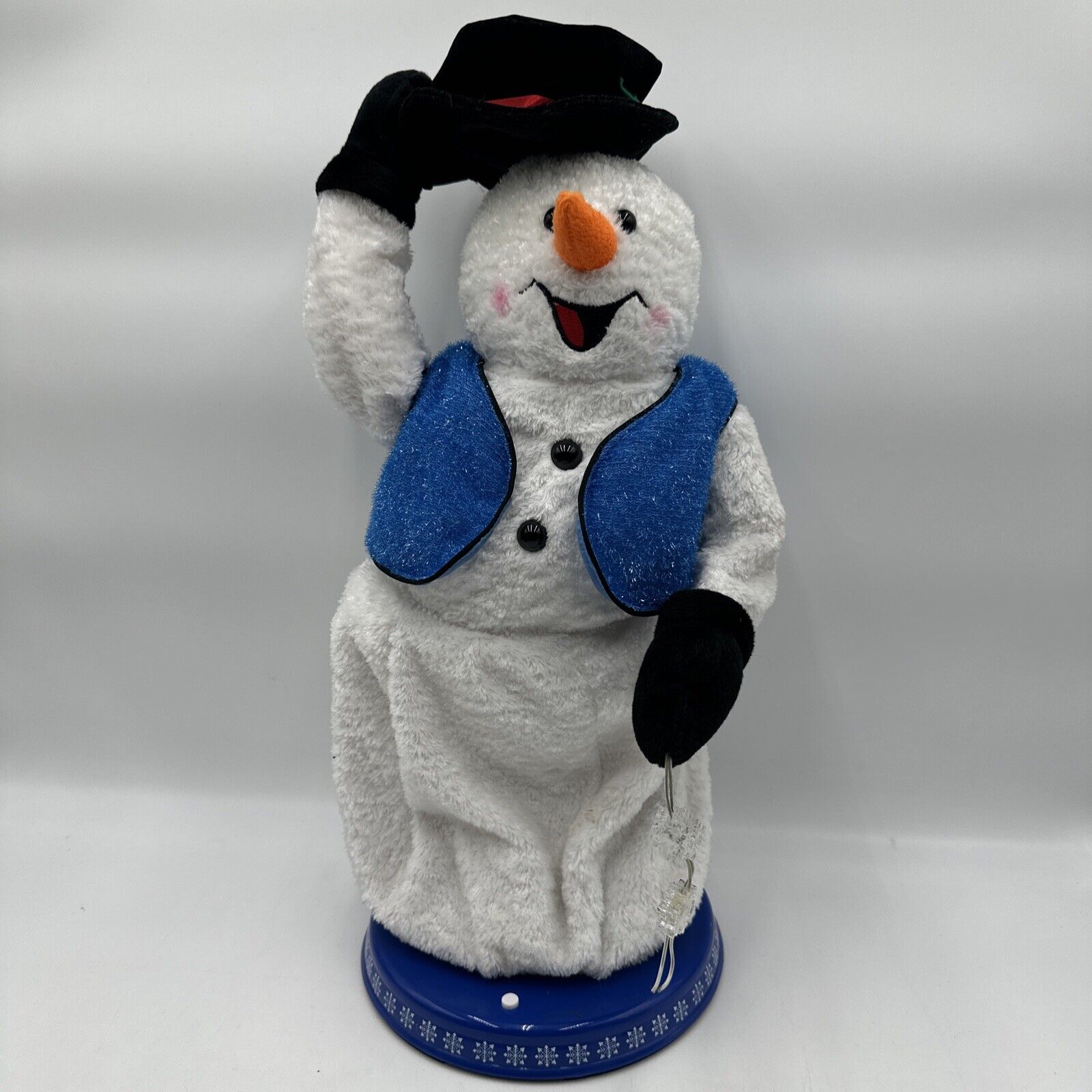 Gemmy Snowflake Spinning Snowman Singing Dancing Snow Miser -READ