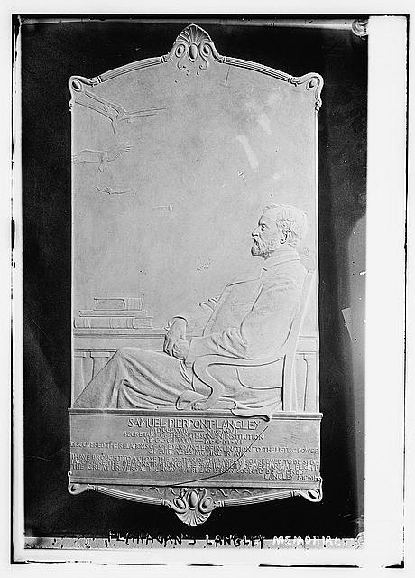 Washington DC Samuel Pierpont Langley 1913 Memorial Plaque Flanagan Smithsonian