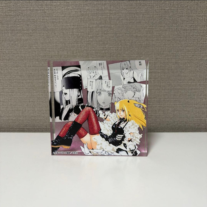 Death Note Misa Amane Acrylic Block DMM Kuji B-3 Prize Anime Japan