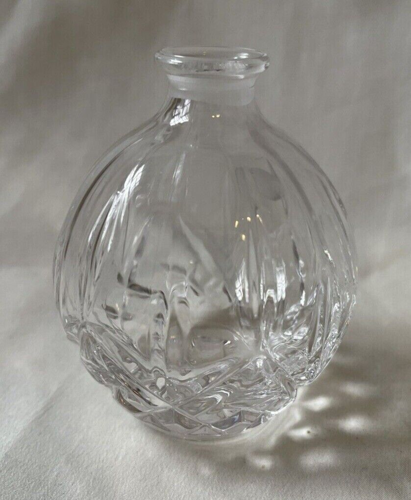 Vintage Cut Glass Crystal Perfume Bottle no Stopper