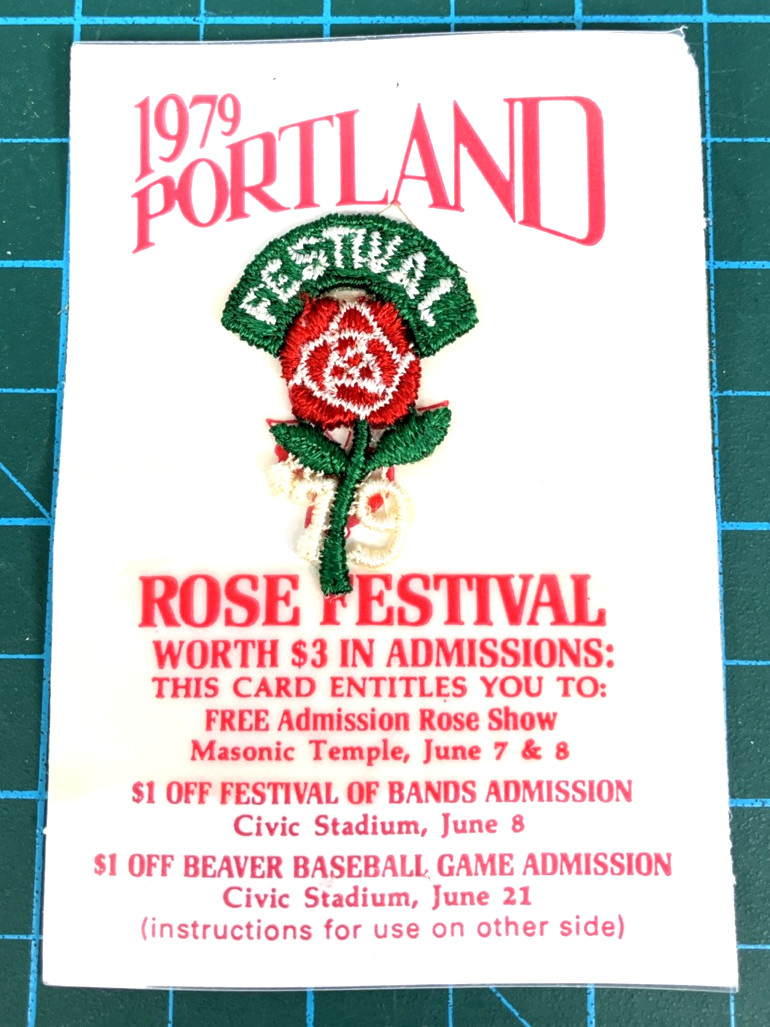 Vintage 1979 Portland Oregon Rose Festival 1-1/2\