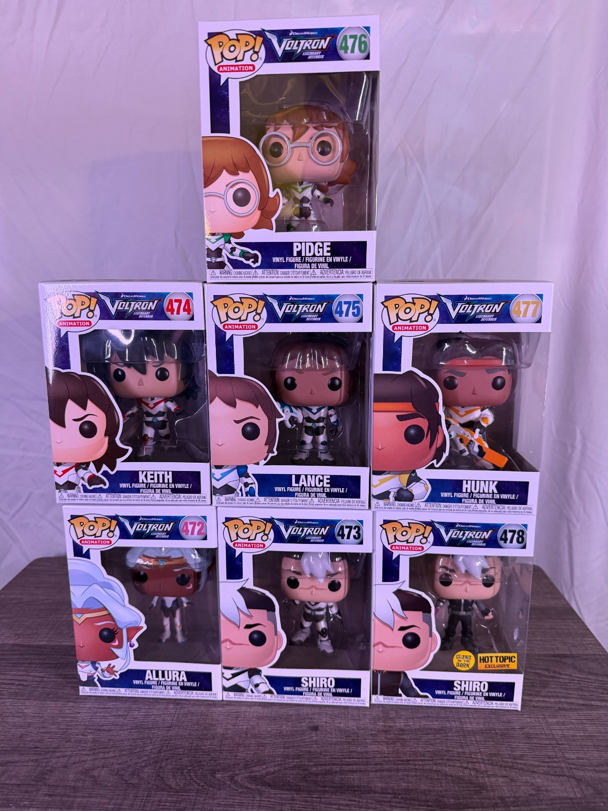 Funko pop Voltron Legendary Defender Bundle #474, 475, 476, 472, 473, 478, 477 Funko pop Voltron Legendary Defender Bundle #474, 475, 476, 472, 473, 478, 477