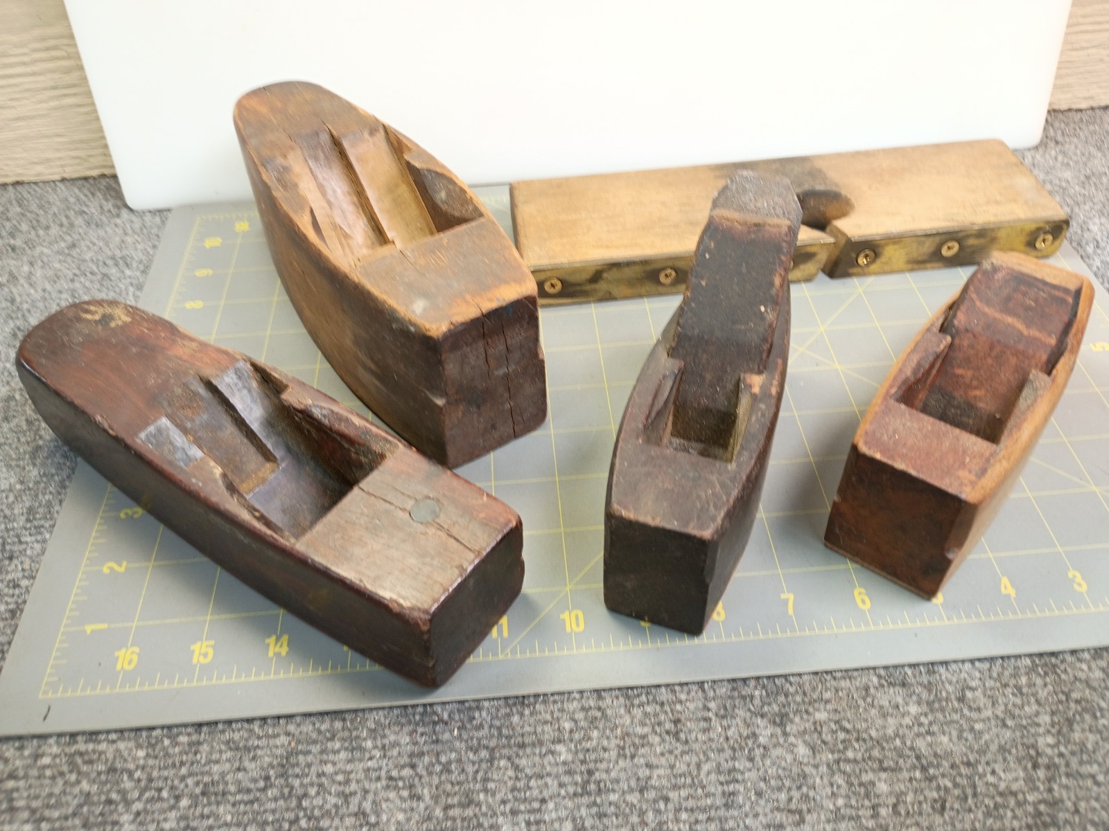 PLANES Mixed LOT Antique Unusual Odd Weird Coffin Brass OLD Wooden Barn Find OS