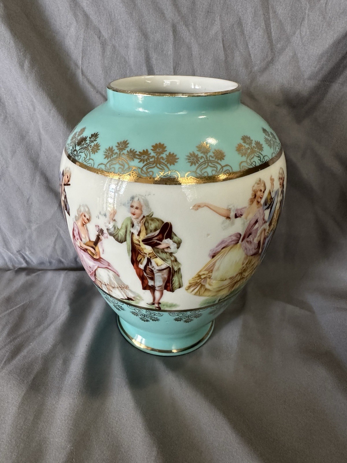 Vintage JKW Ceramic Porcelain Vase J.K.W. Bavaria West Germany