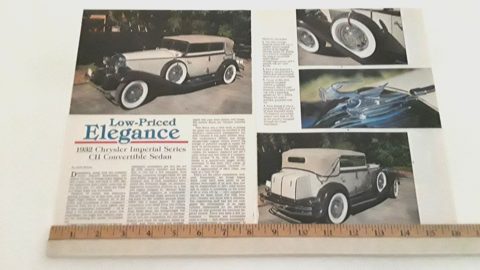1932 CHRYSLER SERIES CR IMPERIAL - ORIGINAL 1992 ARTICLE