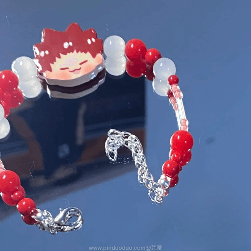 BLUE LOCK Design Sense Beaded Bracelet Haikyuu Bangle Anime Hand Chain Decor