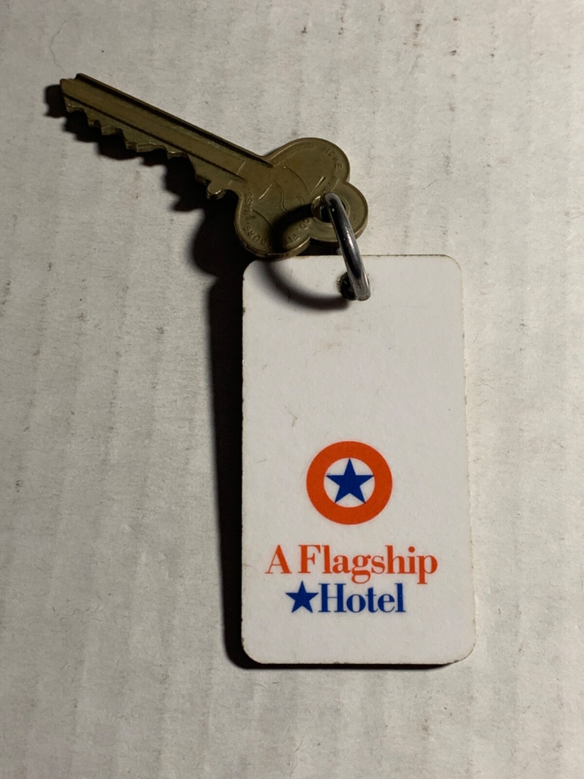 Flagship Hotel Motel Room Key Fob & Key Rochester New York #727