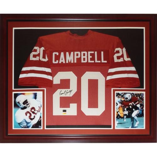 Earl Campbell Autographed Texas Longhorns (Orange #20) Deluxe Framed Jersey - Tr Earl Campbell Autographed Texas Longhorns (Orange #20) Deluxe Framed Jersey - Tr