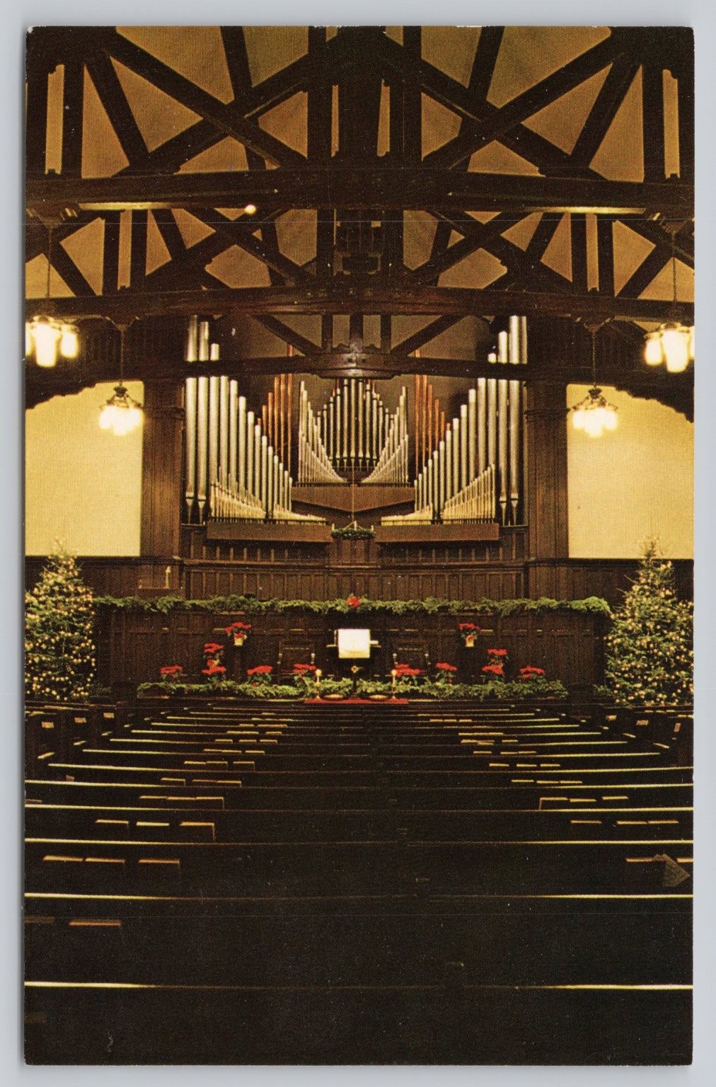 Eau Claire WI First Congregational Church UCC Sanctuary Organ Postcard Eau Claire WI First Congregational Church UCC Sanctuary Organ Postcard