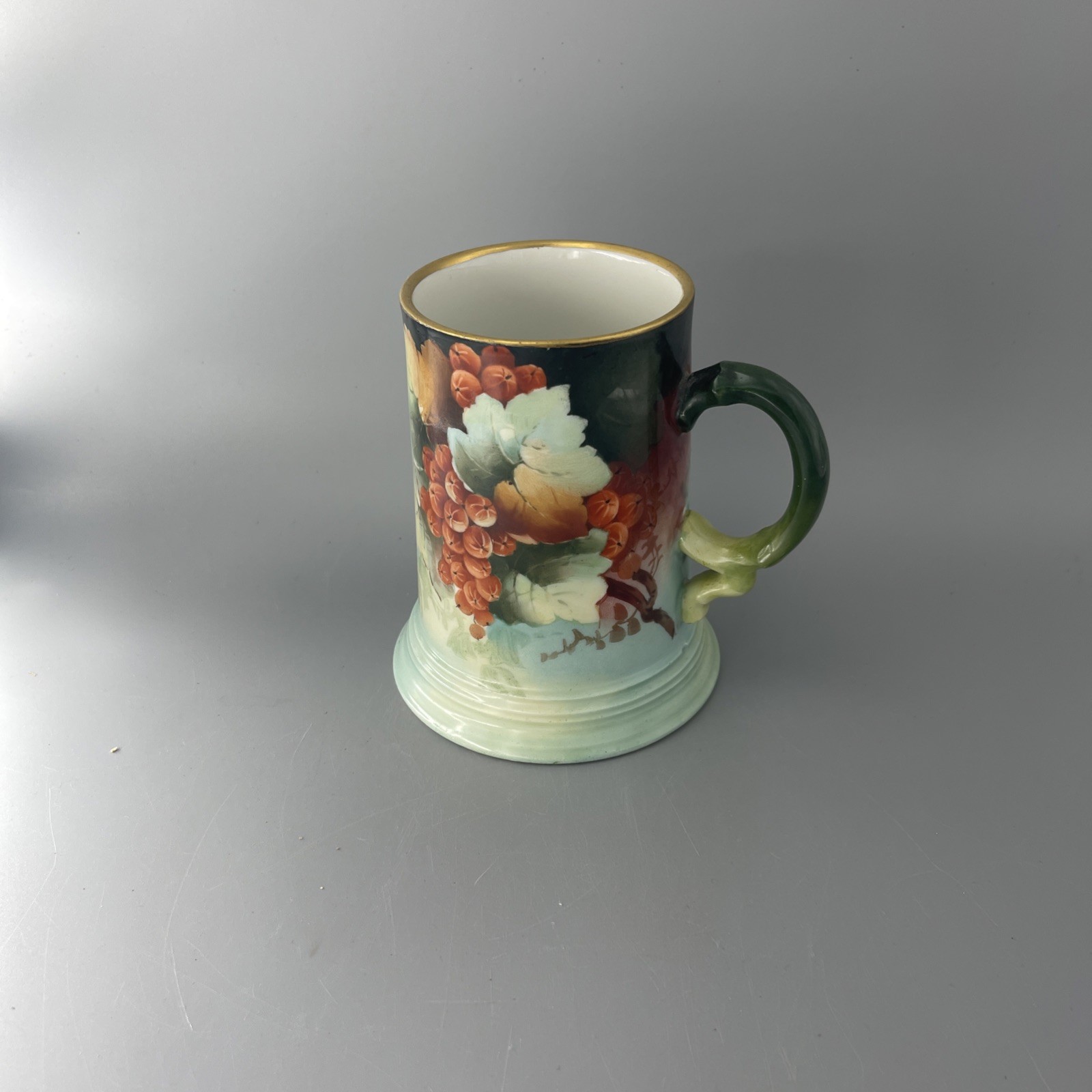 Hand Painted J.P.L.  Limoges France Tankard Mug.
