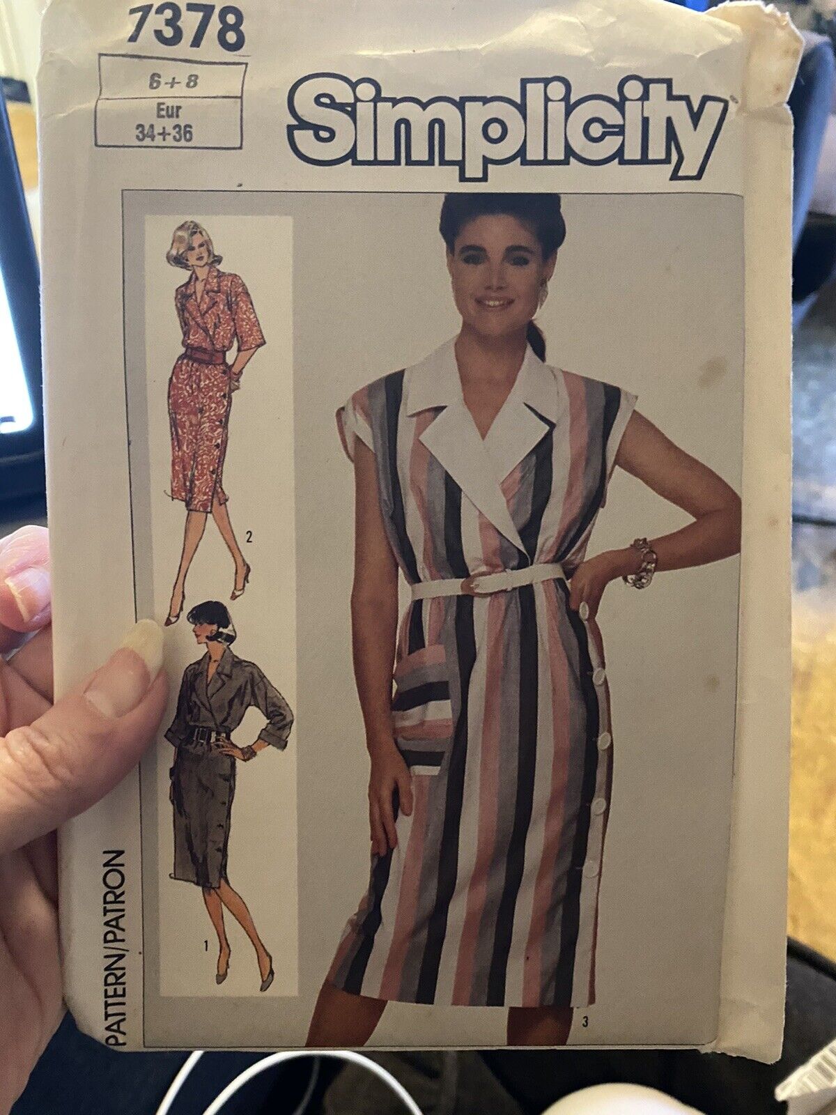 1986 Vintage Simplicity Sewing Pattern 7378 Size 6-8