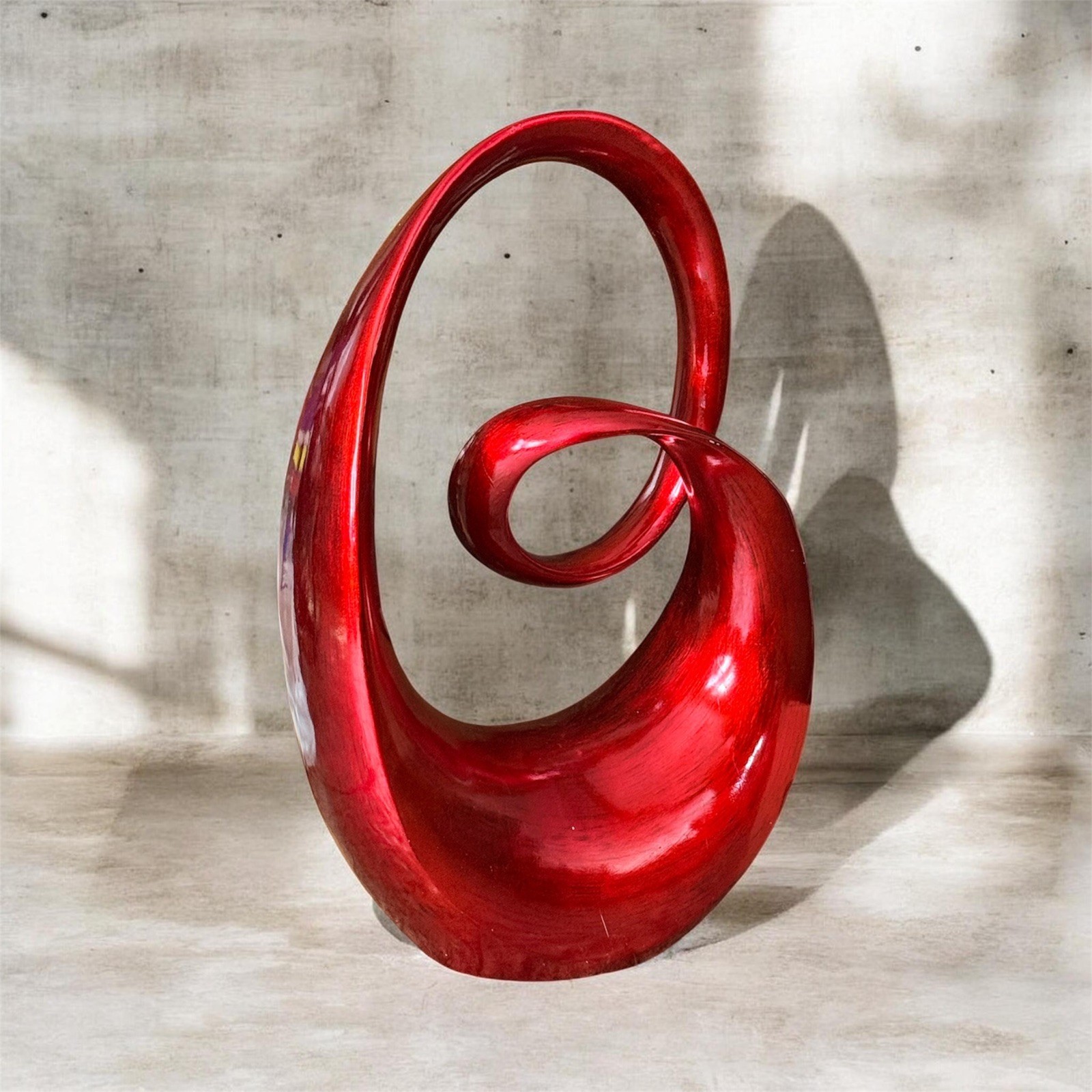 Vintage Modern Art Sculpture Organic Infinitive Ribbon Amorphous Lg. 23” H